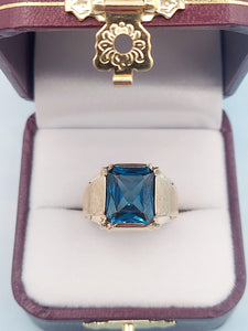 London Blue Topaz & Gold Ring - 10K Gold