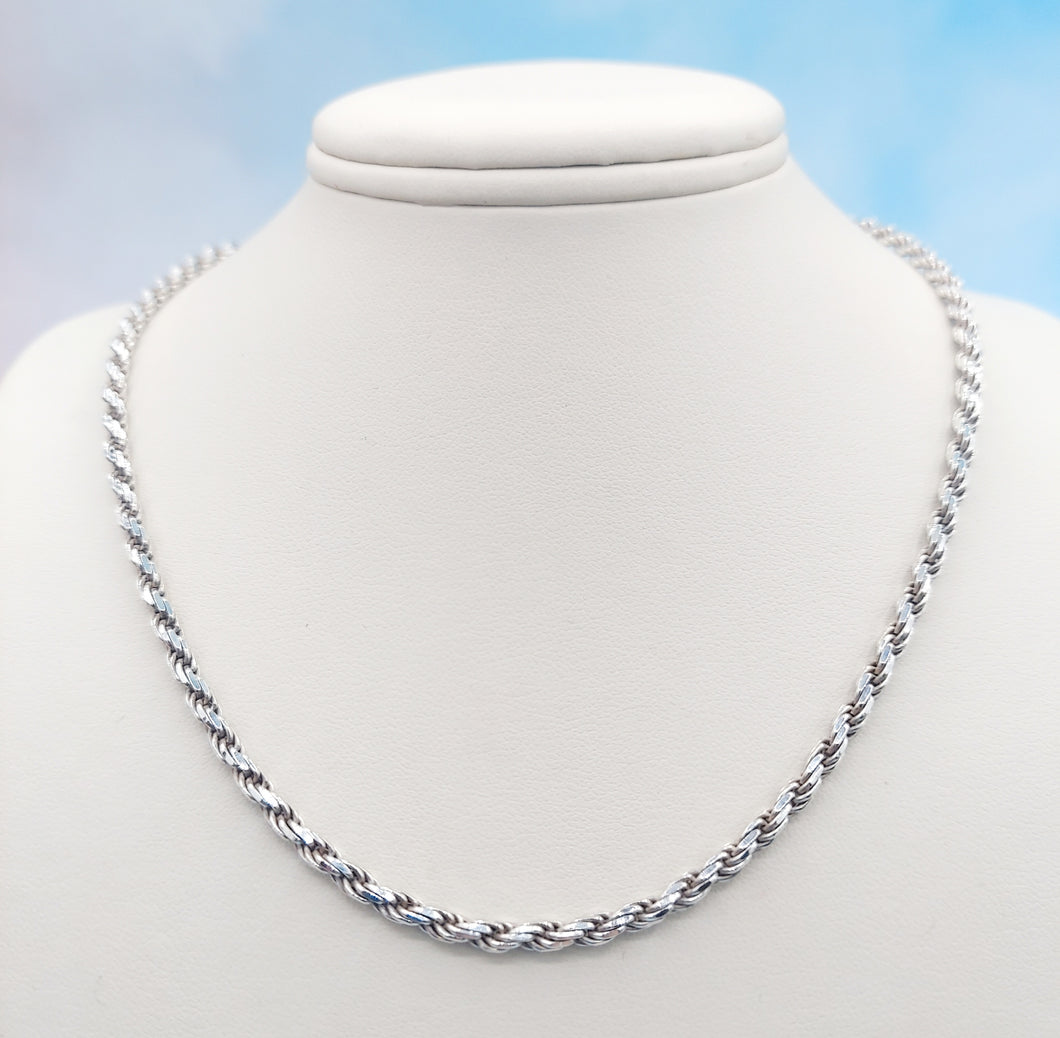16” Silver Rope Chain - Sterling Silver