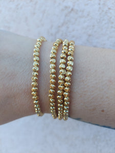 "Small Textured" Stretch Bracelet- Our Whole Heart