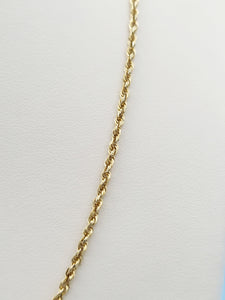 20" Rope Chain - 14K Yellow Gold - Estate