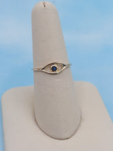 Load image into Gallery viewer, Evil Eye Ring - 14K Yellow Gold