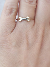 Load image into Gallery viewer, Dog Bone Ring - 14K Yellow Gold