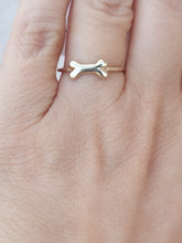 Load image into Gallery viewer, Dog Bone Ring - 14K Yellow Gold