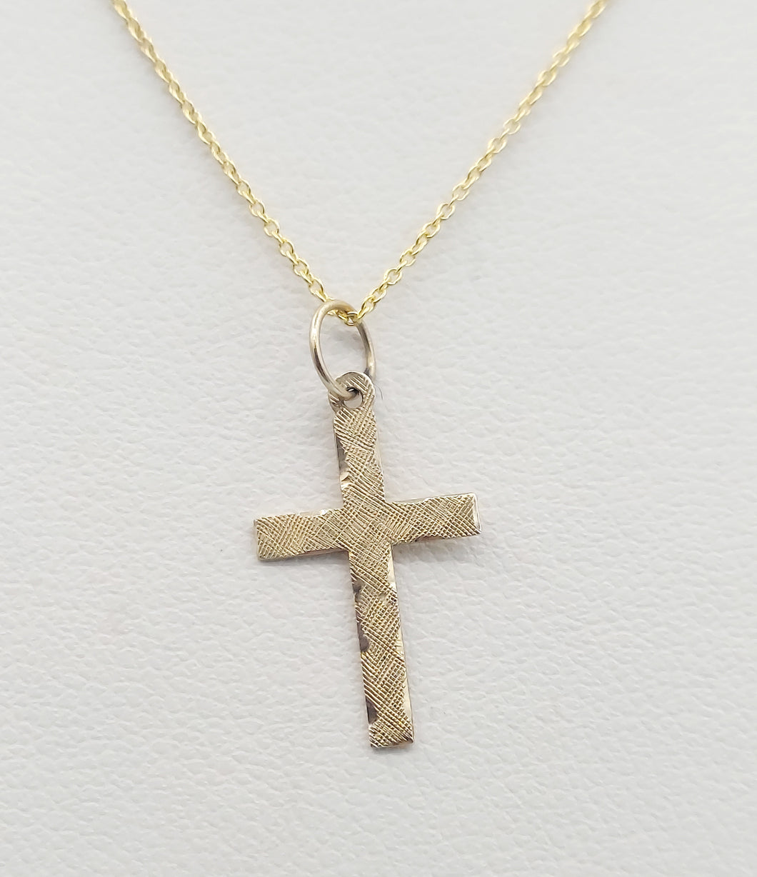 Petite Gold Cross - 14K Yellow Gold