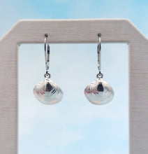Load image into Gallery viewer, Shell Leverback Earrings - Sterling Silver