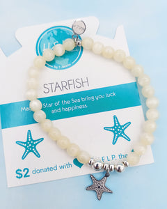 Starfish Charm Bracelet -  TJazelle HELP Collection
