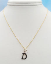Load image into Gallery viewer, &quot;D&quot; Initial Necklace - 14K Yellow Gold