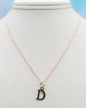 Load image into Gallery viewer, "D" Initial Necklace - 14K Yellow Gold