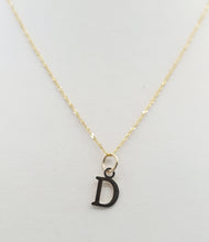 Load image into Gallery viewer, &quot;D&quot; Initial Necklace - 14K Yellow Gold