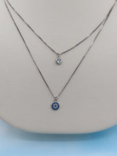Load image into Gallery viewer, Double Layer Eye Necklace - Sterling Silver