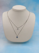 Load image into Gallery viewer, Double Layer Eye Necklace - Sterling Silver