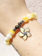 Load image into Gallery viewer, Flower of Positivity Silver Charm Bracelet - TJazelle *Retired*