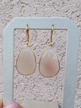 Load image into Gallery viewer, Natural Chalcedony Leverback Earrings