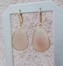 Load image into Gallery viewer, Natural Chalcedony Leverback Earrings