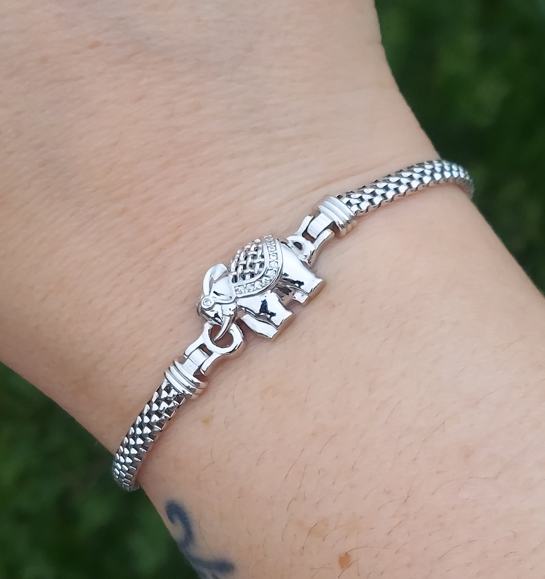 Elephant Fancy Bracelet - Sterling Silver