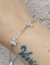 Load image into Gallery viewer, Butterfly CZ Bracelet - Sterling Silver