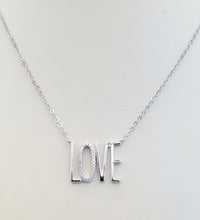 Load image into Gallery viewer, Silver Love Necklace - Sterling Silver