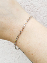 Load image into Gallery viewer, French Cable Chain Bracelet - 14K White Gold
