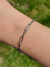 Load image into Gallery viewer, Paperclip Bracelet - 14K White Gold