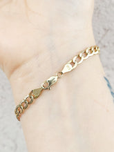 Load image into Gallery viewer, Flat Cuban Link Bracelet - 10K Yellow Gold