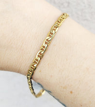 Load image into Gallery viewer, 9" Mariner Link Gold Bracelet - 14K Yellow Gold
