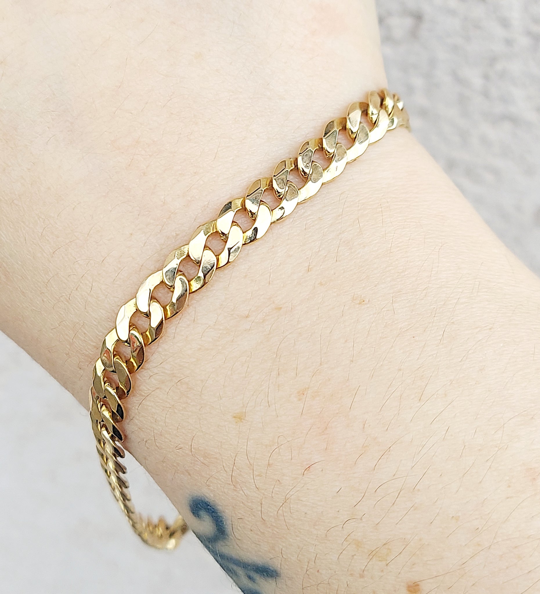 14k gold bracelet deals 9”