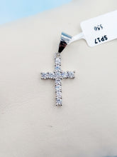 Load image into Gallery viewer, Bling CZ Cross - Sterling Silver