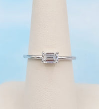 Load image into Gallery viewer, East to West Emerald-Cut Lab Diamond Ring - 14K White Gold