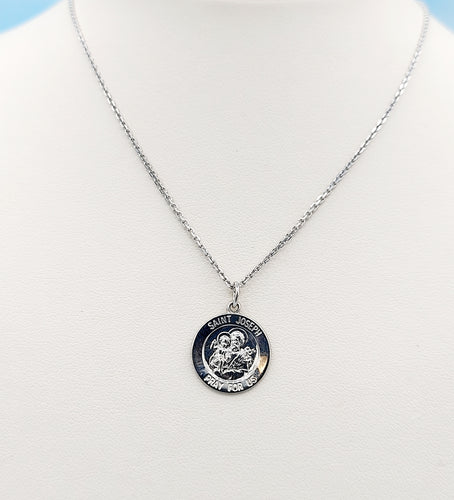 Saint Joseph Sterling Silver Necklace