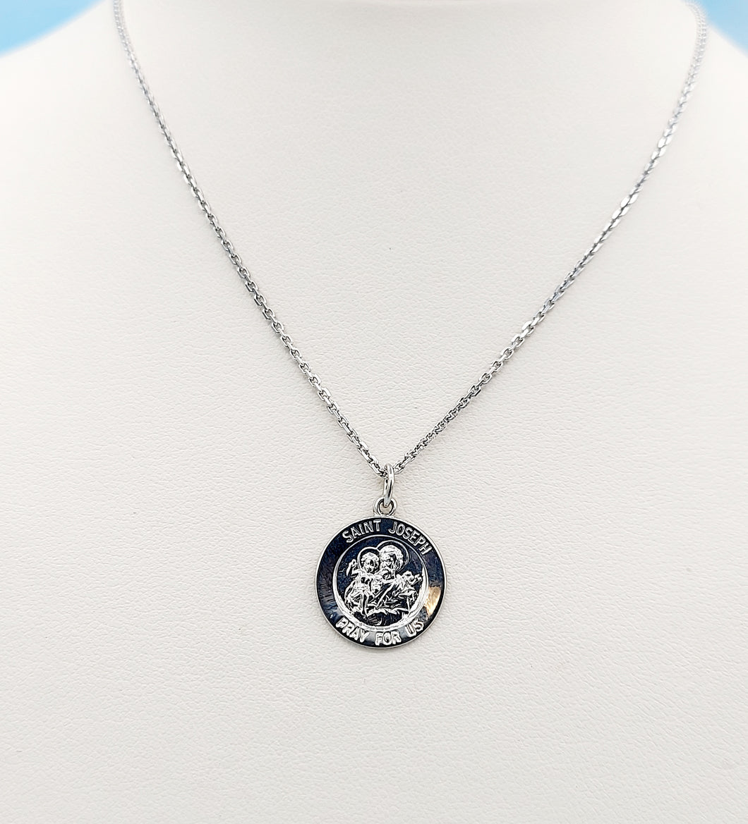 Saint Joseph Sterling Silver Necklace