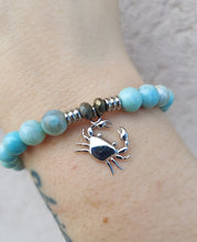 Load image into Gallery viewer, "Crab"Charm Bracelet - Sterling Silver TJazelle
