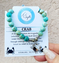 Load image into Gallery viewer, "Crab"Charm Bracelet - Sterling Silver TJazelle