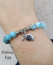 Load image into Gallery viewer, "Turtle" (Cut Out) Silver Charm Bracelet- TJazelle