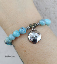 Load image into Gallery viewer, "CZ Sand Dollar" Charm Bracelet - Sterling Silver TJazelle