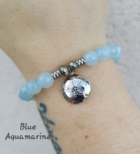 Load image into Gallery viewer, "CZ Sand Dollar" Charm Bracelet - Sterling Silver TJazelle