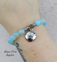 Load image into Gallery viewer, "CZ Sand Dollar" Charm Bracelet - Sterling Silver TJazelle