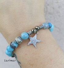 Load image into Gallery viewer, "CZ Starfish" Silver Charm Bracelet - TJazelle