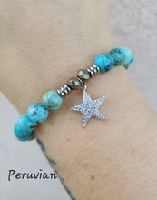 Load image into Gallery viewer, "CZ Starfish" Silver Charm Bracelet - TJazelle