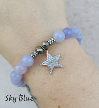 Load image into Gallery viewer, "CZ Starfish" Silver Charm Bracelet - TJazelle