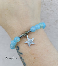 Load image into Gallery viewer, "CZ Starfish" Silver Charm Bracelet - TJazelle