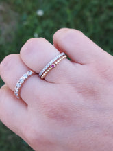 Load image into Gallery viewer, Ruby and Diamond Stacked Ring - 14K Gold