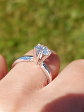 Load image into Gallery viewer, 1.06 Round Brilliant Solitaire Lab Diamond Engagement Ring - 14K White Gold