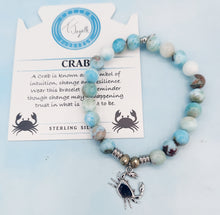 Load image into Gallery viewer, "Crab"Charm Bracelet - Sterling Silver TJazelle