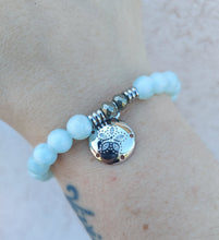 Load image into Gallery viewer, "CZ Sand Dollar" Charm Bracelet - Sterling Silver TJazelle