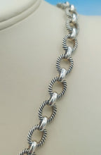 Load image into Gallery viewer, Women’s Heavy Oval Link Sterling Silver Necklace with Toggle - Estate