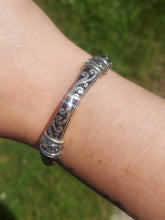 Load image into Gallery viewer, Antique Filigree Design Bangle Bracelet (Stretch to Fit) - Estate