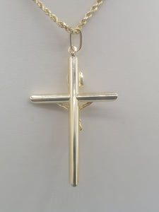 2" Crucifix Cross - 14K Yellow Gold