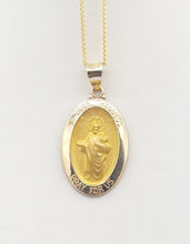 Load image into Gallery viewer, Oval St. Jude Thaddeus Medal - 14K Yellow Gold