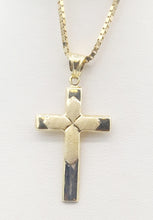 Load image into Gallery viewer, Polished &amp; Satin Cross - 14K Yellow Gold