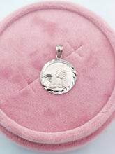 Load image into Gallery viewer, Cherub Medal - 14K White Gold